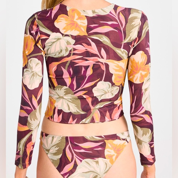 New Mikoh Free People Jeju / Miyako Sm 2Pc Surf Rash Guard Long Sleeve / LowRise - Picture 13 of 13